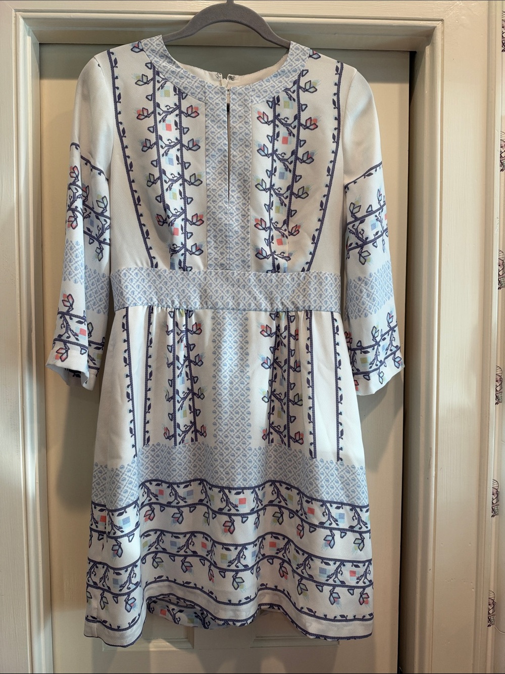 BCBG White Floral Mini Dress